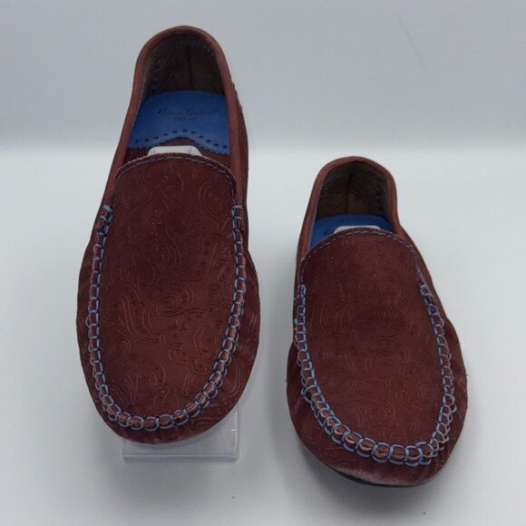 Robert Graham Verrazano Maroon Red Leather Loafer Slip On Made in Brazil Size 10 - Picture 2 of 10